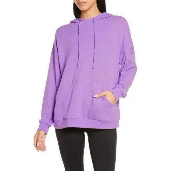 ALO RARE Alolux SoHo Cozy Hoodie in Bright Orchid M - Picture 1 of 5